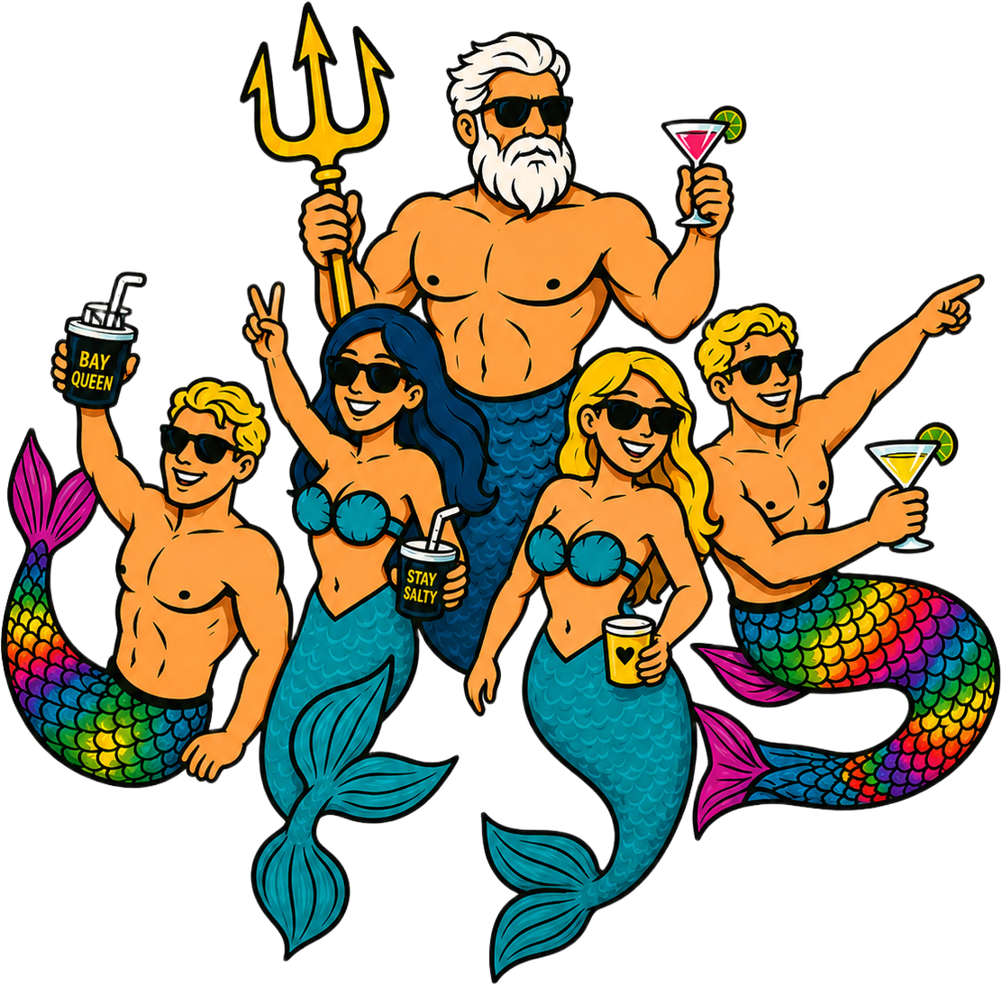 9th Annual Rehoboth Bay Pride — the crew on the bay