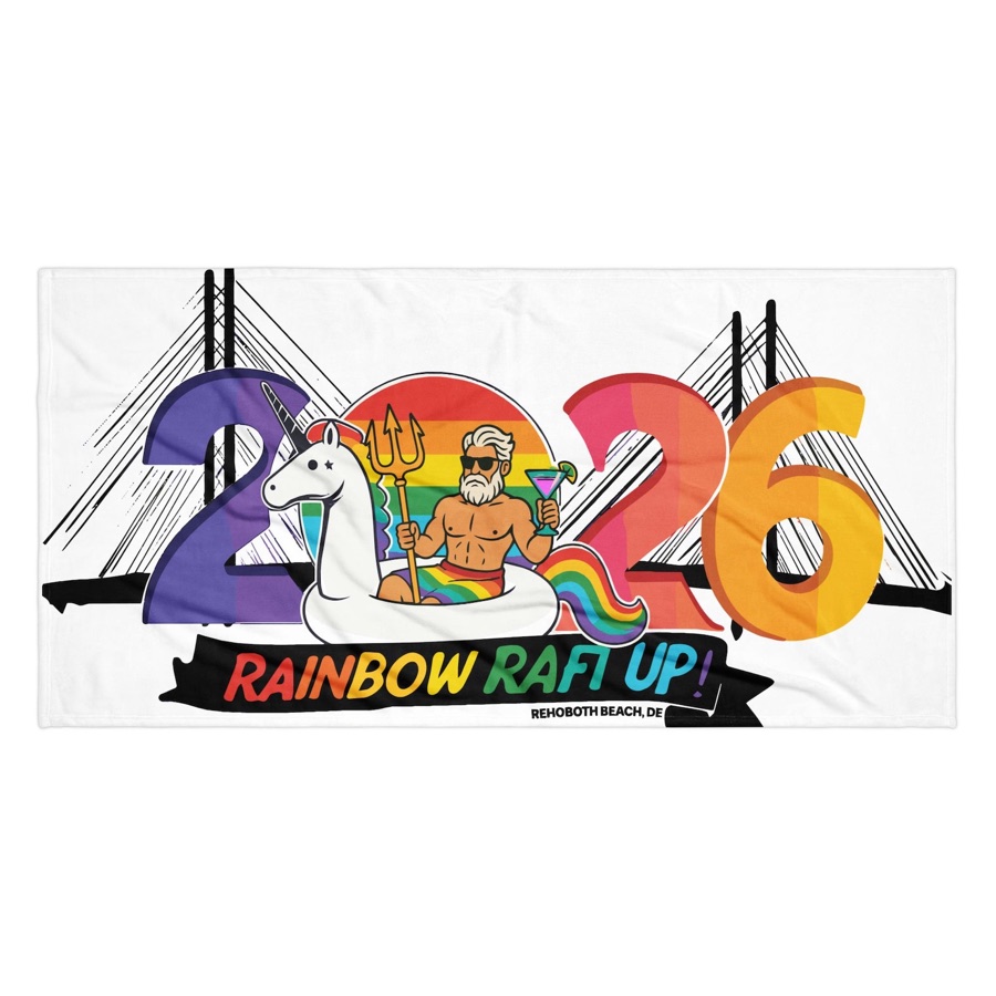 Rainbow Raft Up 2026 beach towel